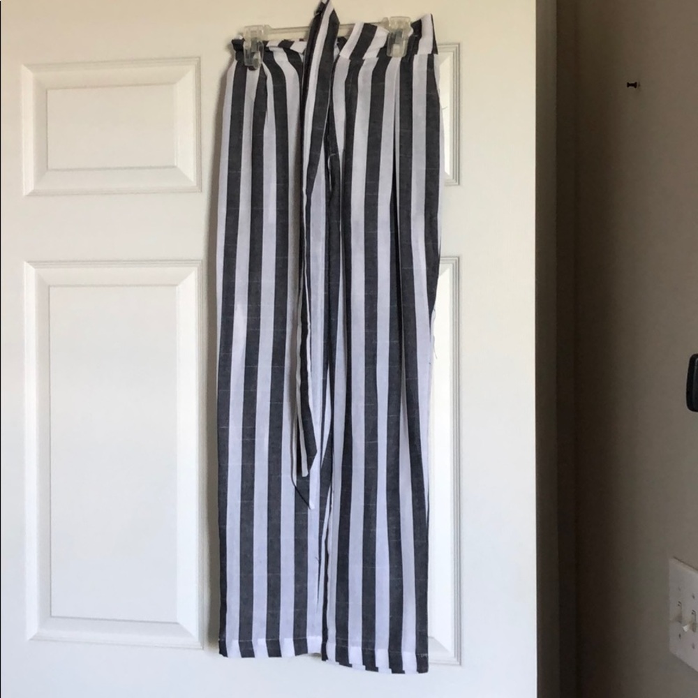 Striped High Waisted Pants